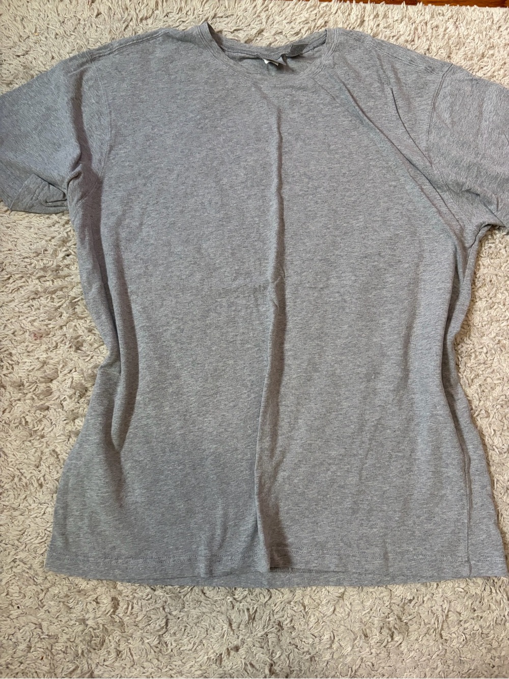Old Navy Heather Gray Short-Sleeve Crewneck Tee